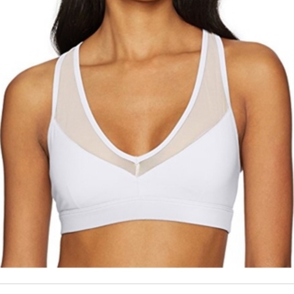 White Alo Yoga Entice Sports Bra Top